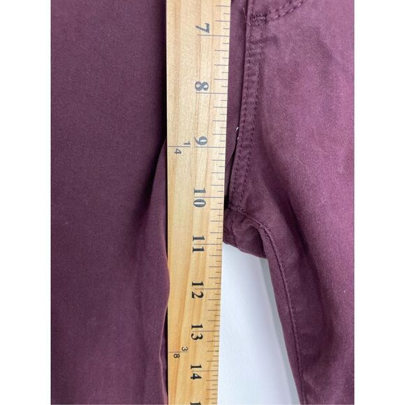 AG Adriano Goldschmied Farrah High Rise Skinny Ankle Jean in Burgundy Size 27 - Picture 7 of 14